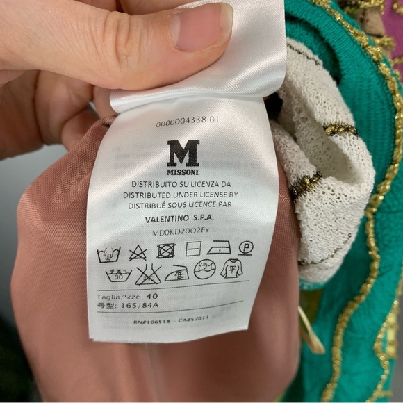 M MISSONI Chevron Patterned Flared Dress - Picture 6 of 11